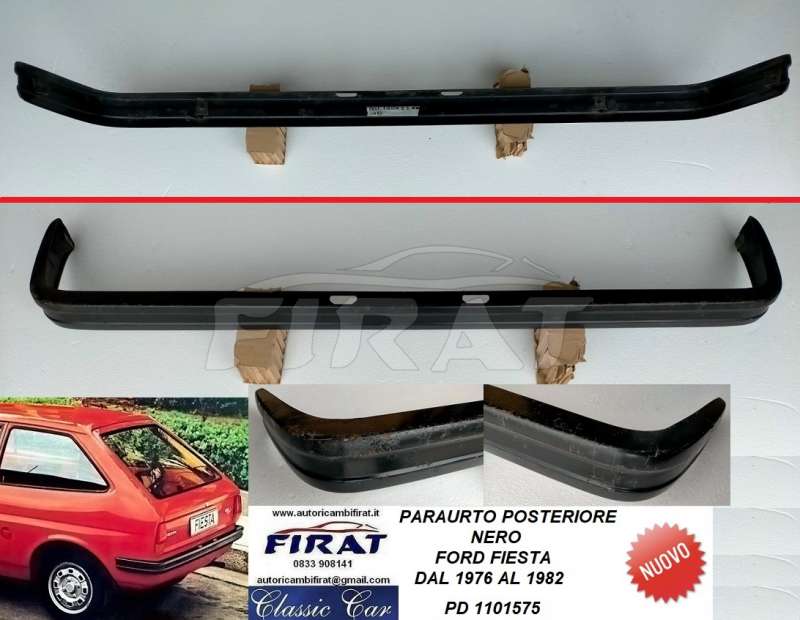 PARAURTO FORD FIESTA 76 - 82 POST. NERO C/D